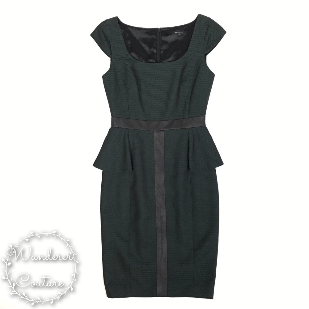 Jaygodfrey Peplum Clement Sheath Dress